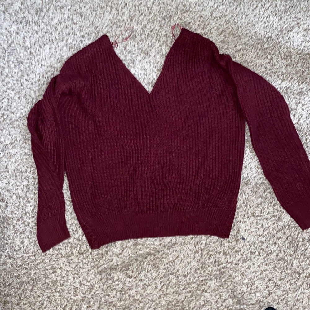 Burgundy Sweater